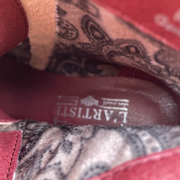 Spring Step L’artiste Mazoya red booties size 37 - Picture 10 of 15
